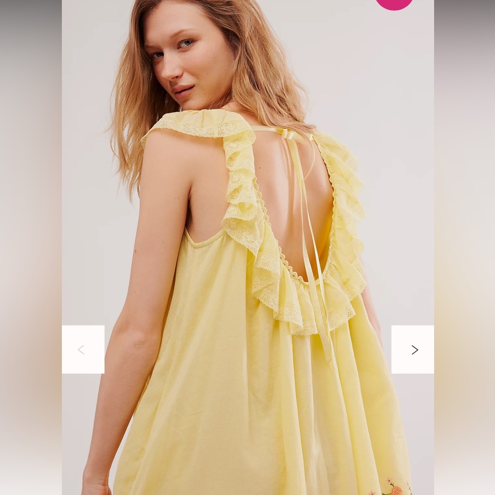 Free People Buttercup embroidered mini dress
